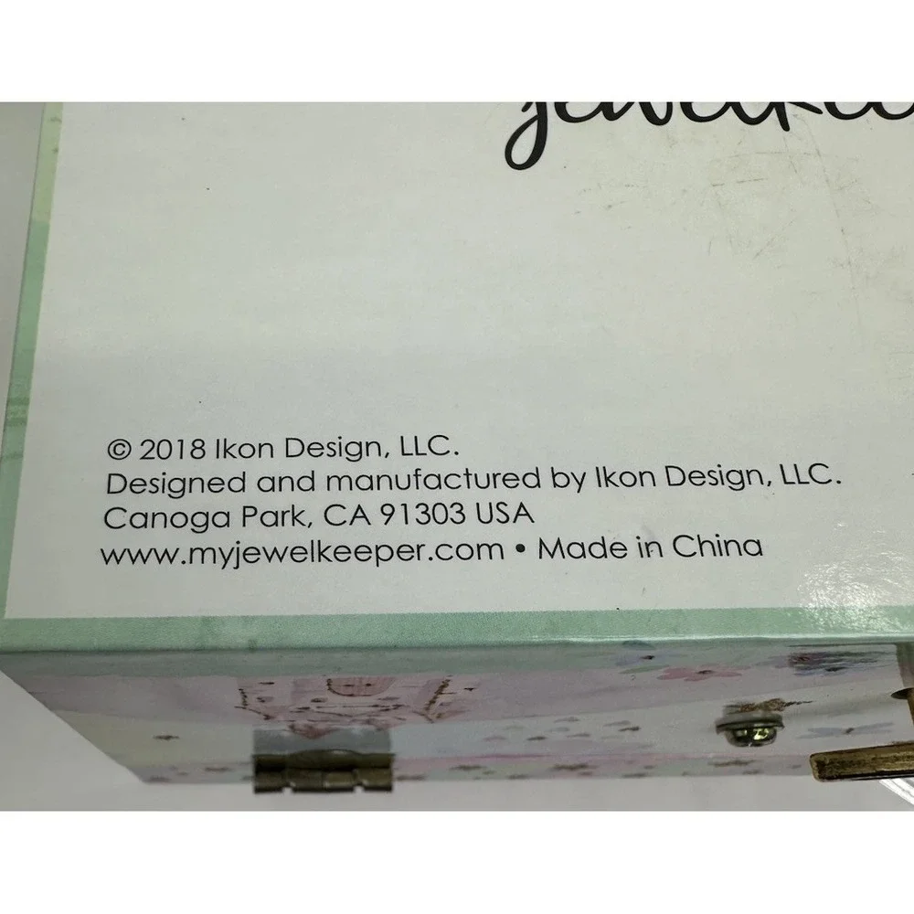 Unicorn Musical Jewelry Storage Box Spinning Jewelkeeper‎ EUC Kids Keepsake
